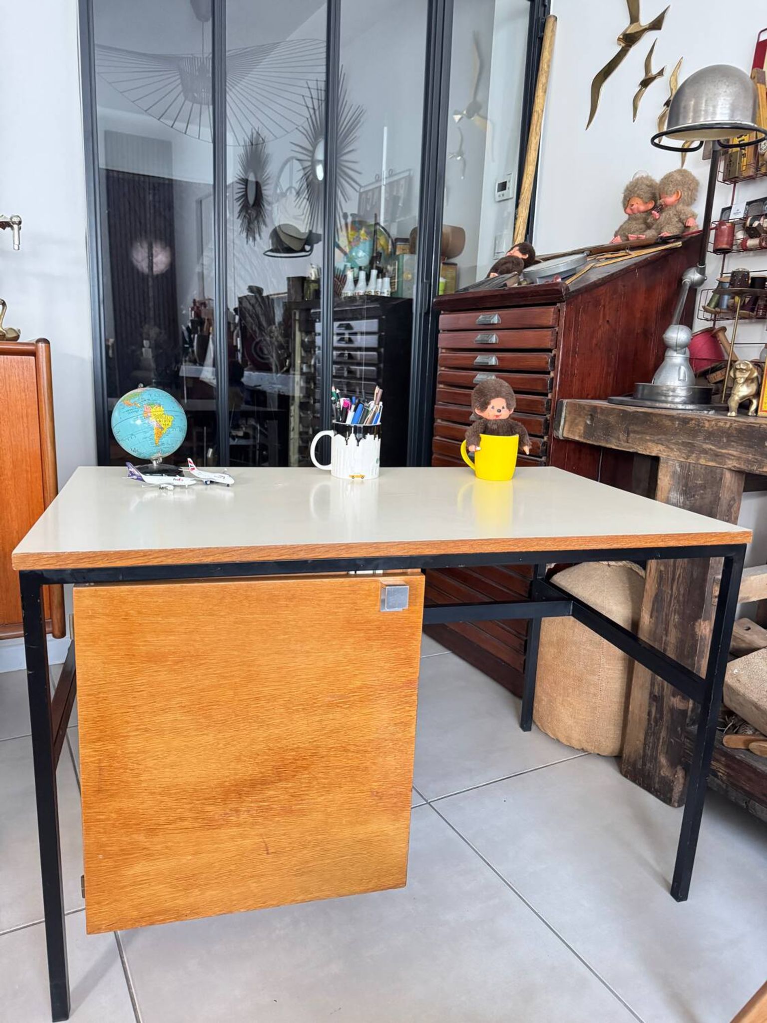 Vintage modernist children's desk
