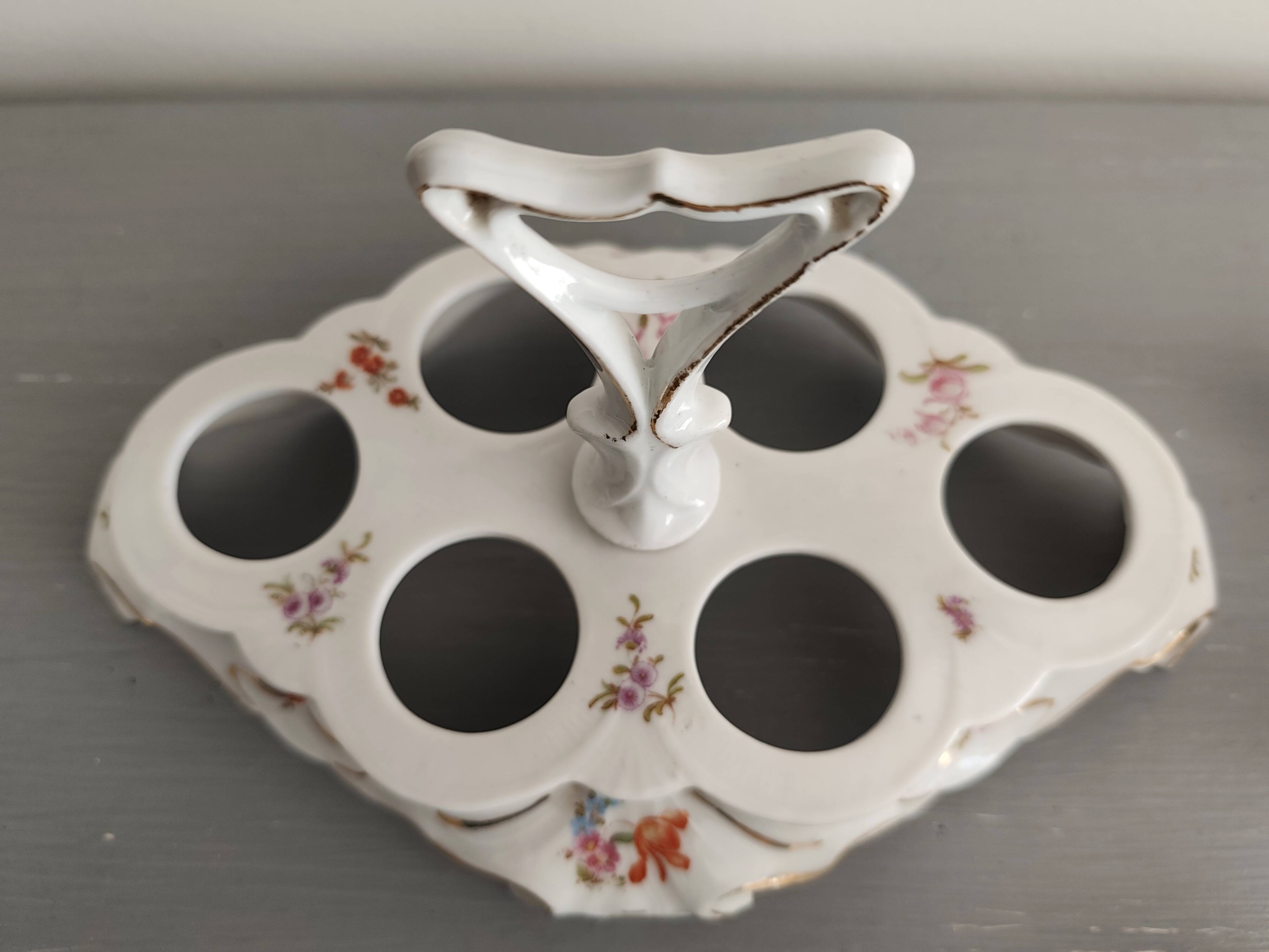 Porcelain egg cups from the 1960s