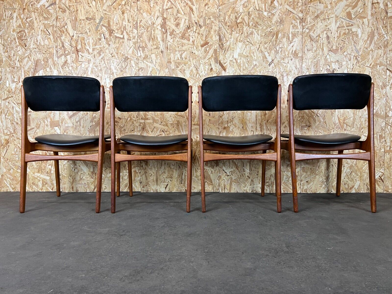 4 70s chairs teak dining chair erik buch o.d. møbler denmark
