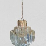 Murano crystal chandelier attributed to Paolo Venini, 1970s.