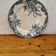 Set of 4 Terre de fer blue flat plates