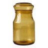 Bocal apothicaire - flacon pharmacie en verre ambré jaune