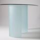 Table ovale en verre