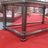 Table basse plateau carreau pierre nature pieds acier art deco