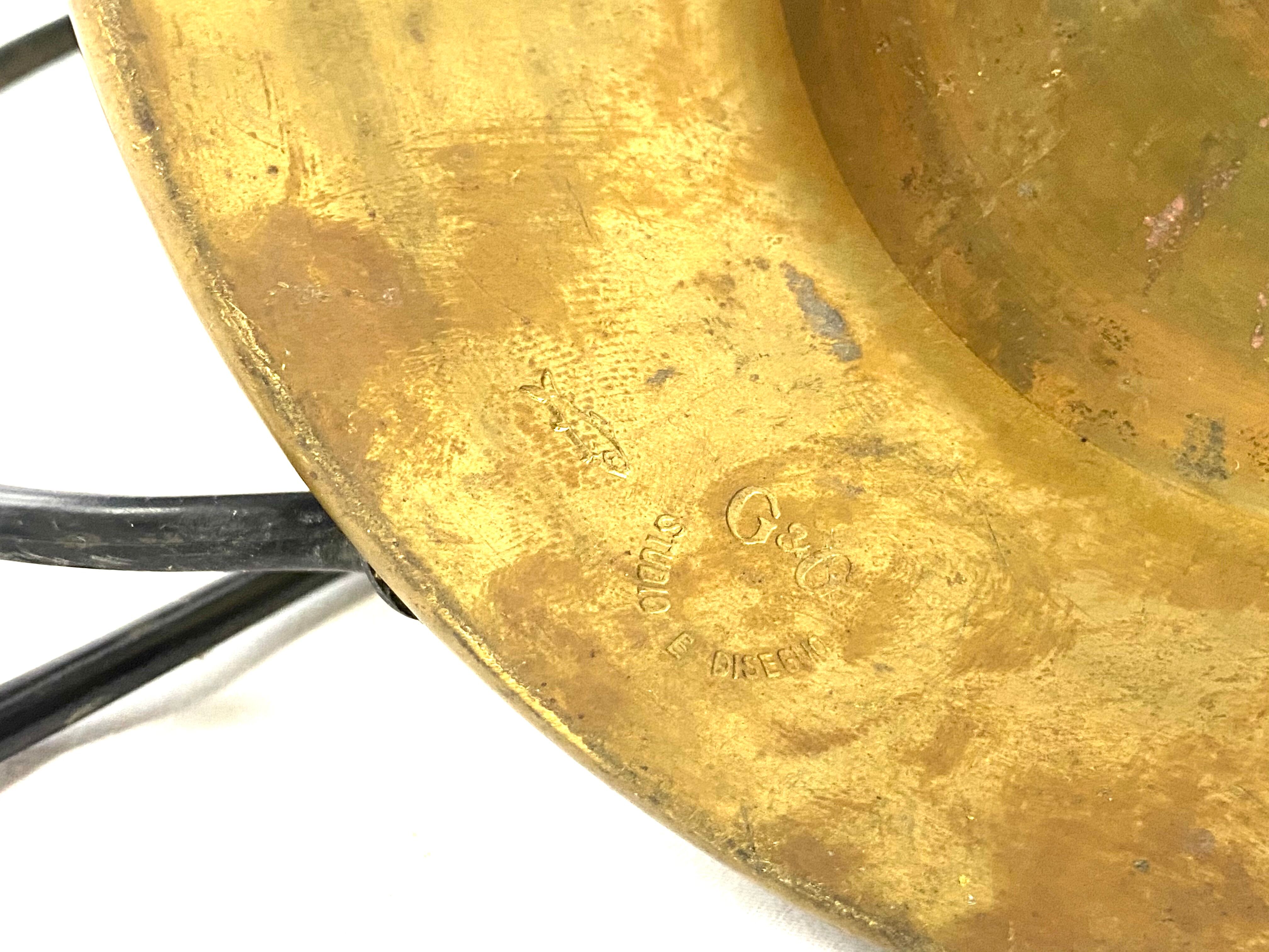 Pair of lampposts "Canna di Bambù" created by G&C studio and Disegno Rome, Italy, 1970