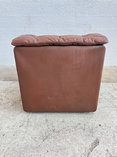 Canapé De Sede DS11 en cuir marron