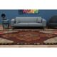 1970s Vintage Turkish Oushak Handmade Wool Cotton Brown Runner Rug  206x387