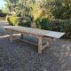 Solid oak farmhouse table with extension