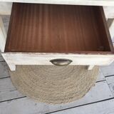 patinated farmhouse table