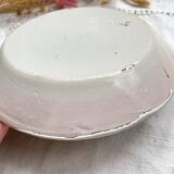 Ancienne Assiette Faïence Française Calotte Nevers XIXème