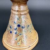 Sculptural candle holder in glazed ceramic 1970