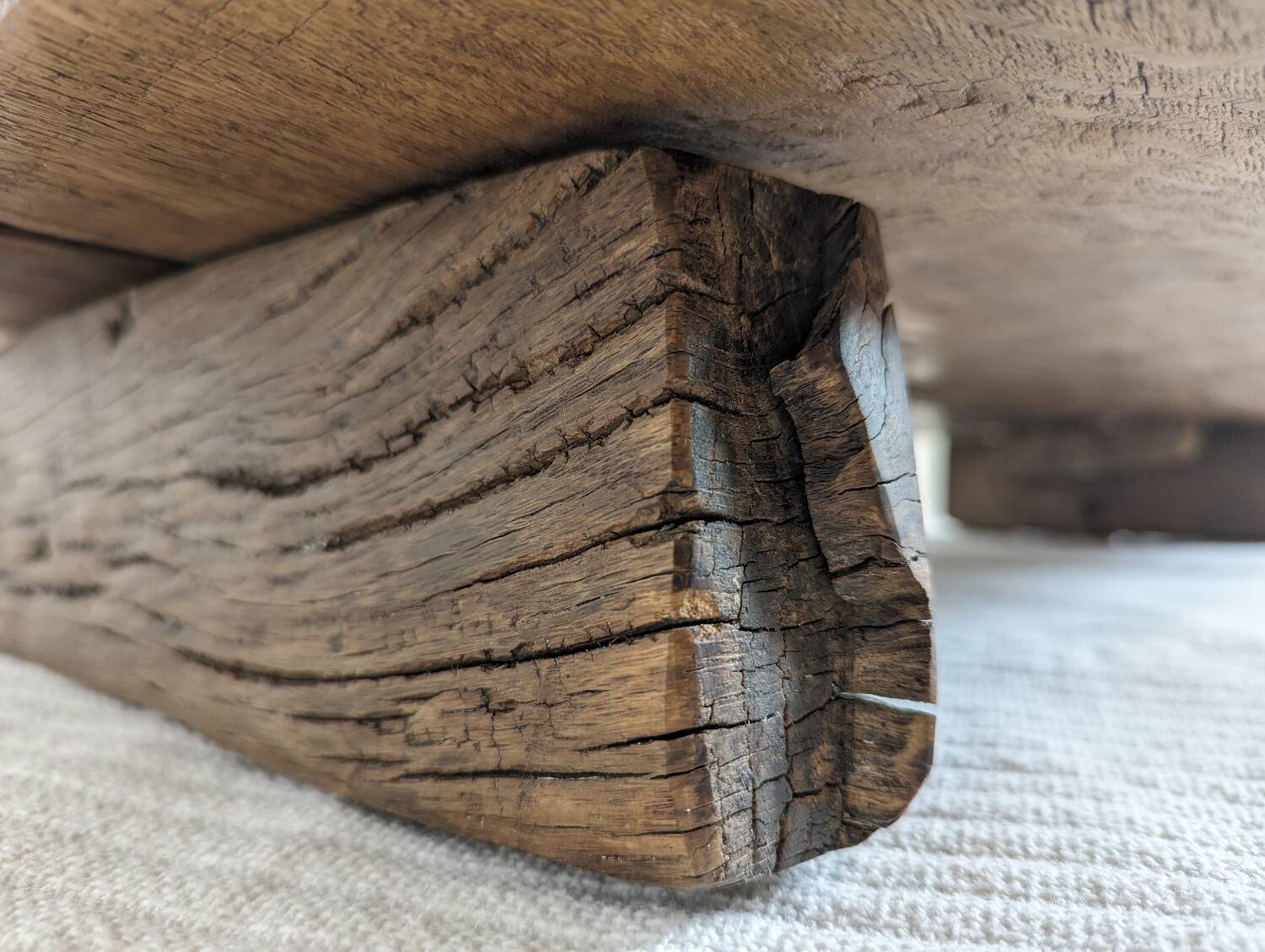 Old oak coffee table