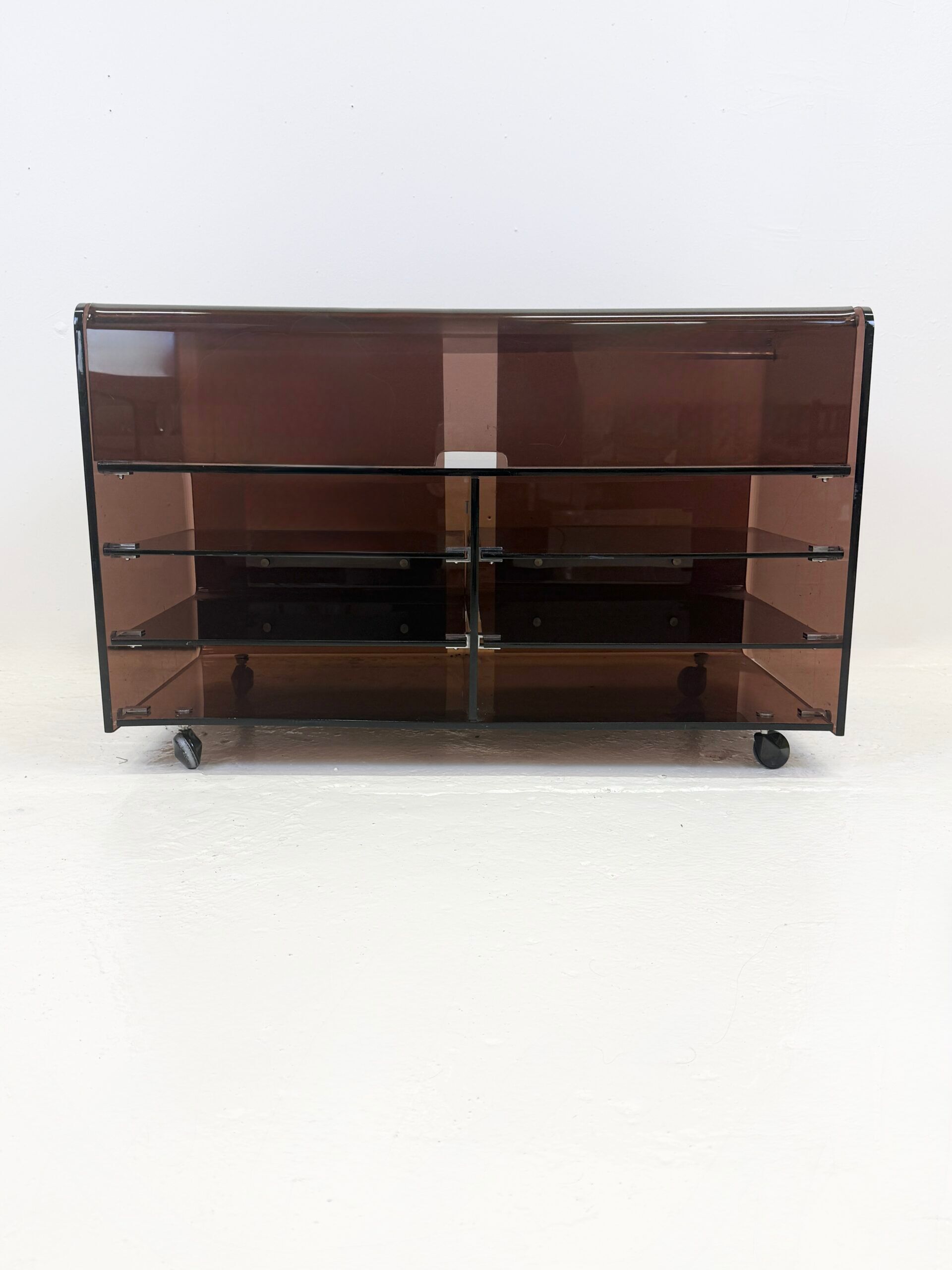Hi-fi furniture "Roche Bobois" plexiglass, 1970s