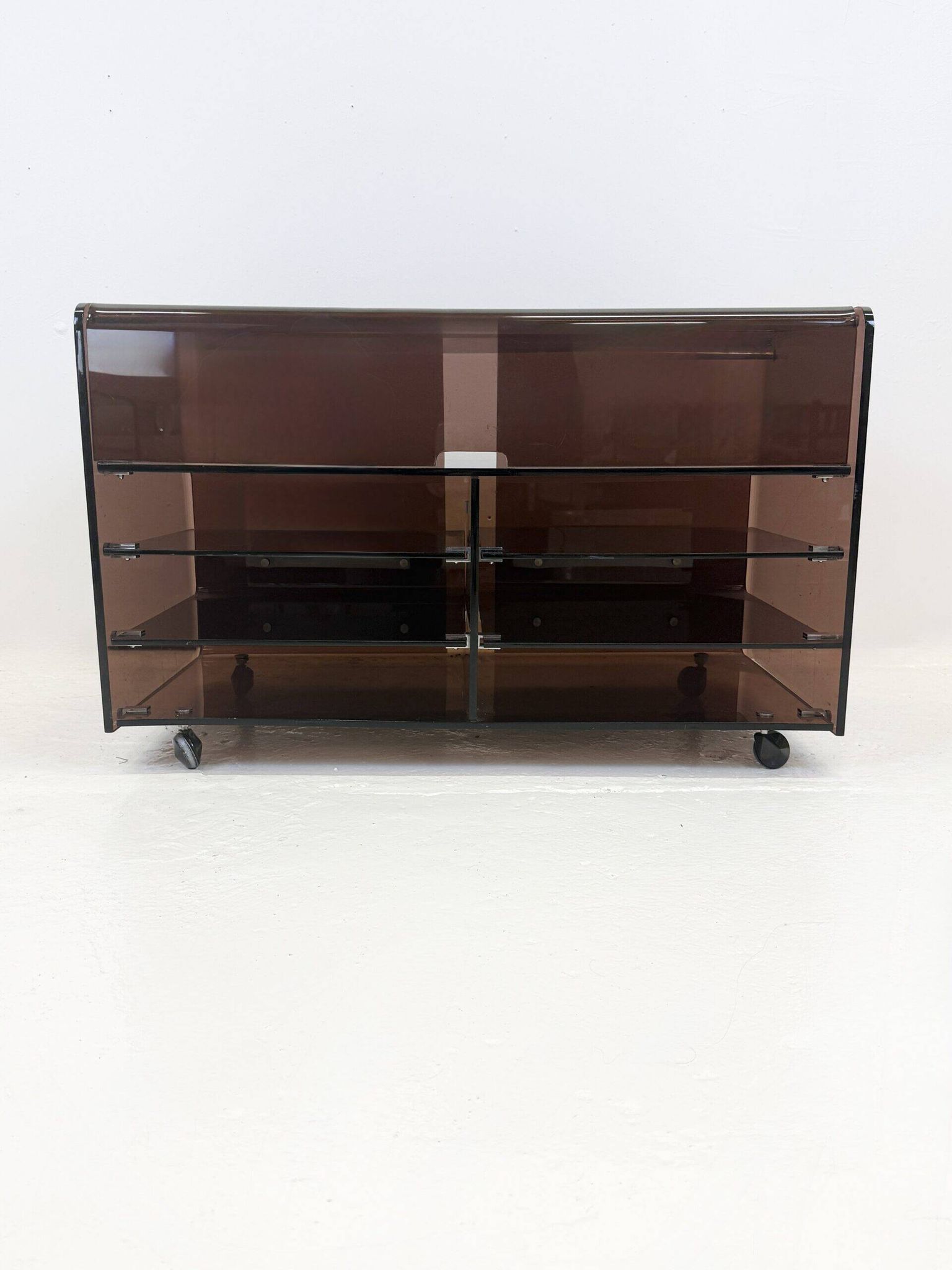 Hi-fi furniture "Roche Bobois" plexiglass, 1970s