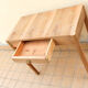 Table in beech wood slab Italy 50s