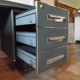 Desk strafor industrial metal covered skai green vintage 1950