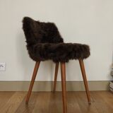 Chaise en mouton années 60