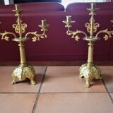 Lot de deux chandeliers