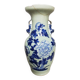 Vase celadon email blanc et bleu chinese porcelain 19th