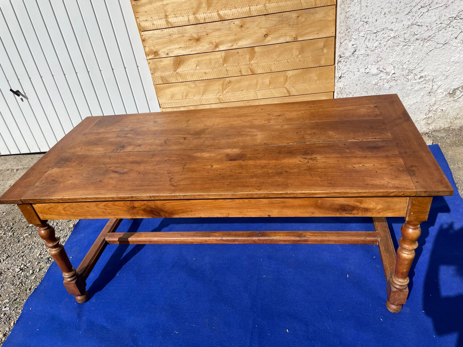Rectangular farmhouse table in millwood early 20th century