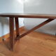 Solid wood farm bench