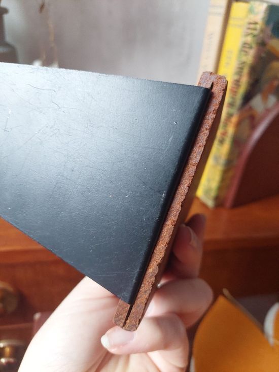 Set of 2 Danish teak bookends