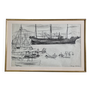 Dessin original à l’encre,