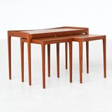 Kurt Ostervig nesting tables in teak Jason Mobler Denmark 1960
