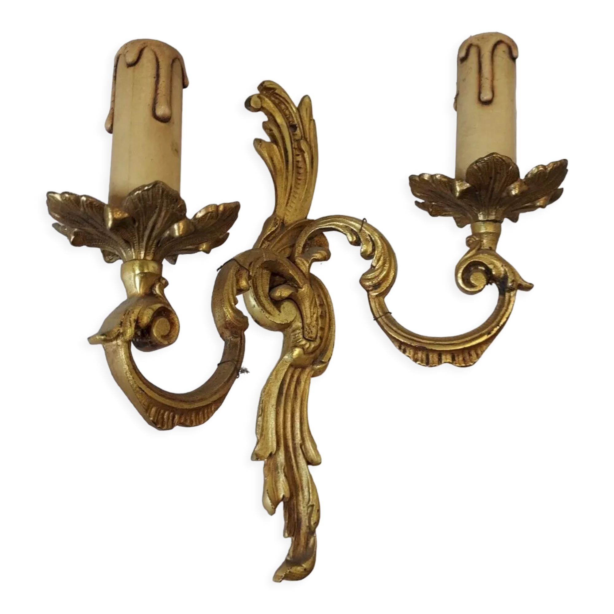 Wall lamp style louis xv in bronze