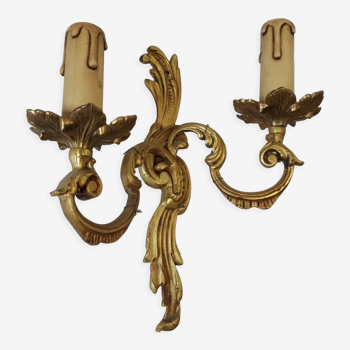 Wall lamp style louis xv in bronze