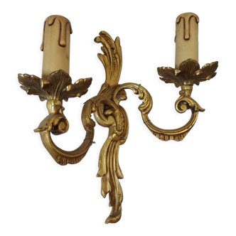 Wall lamp style louis xv in bronze
