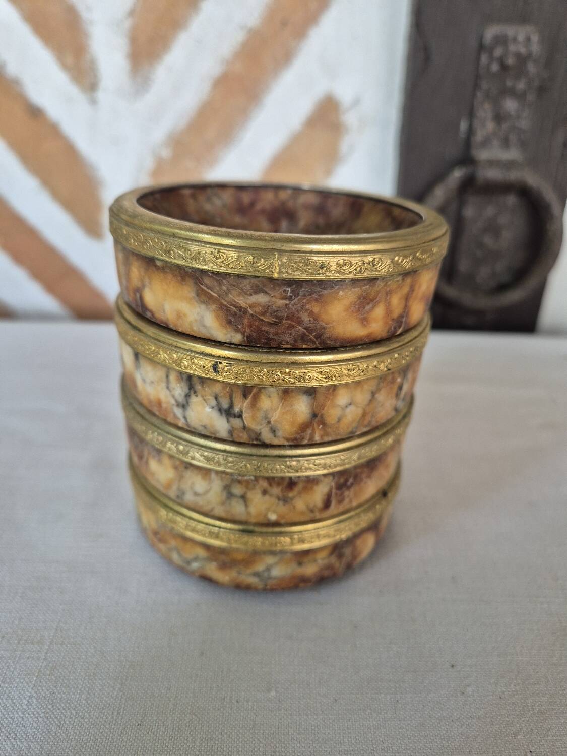 Cendriers coupelles marbre Italien vintage