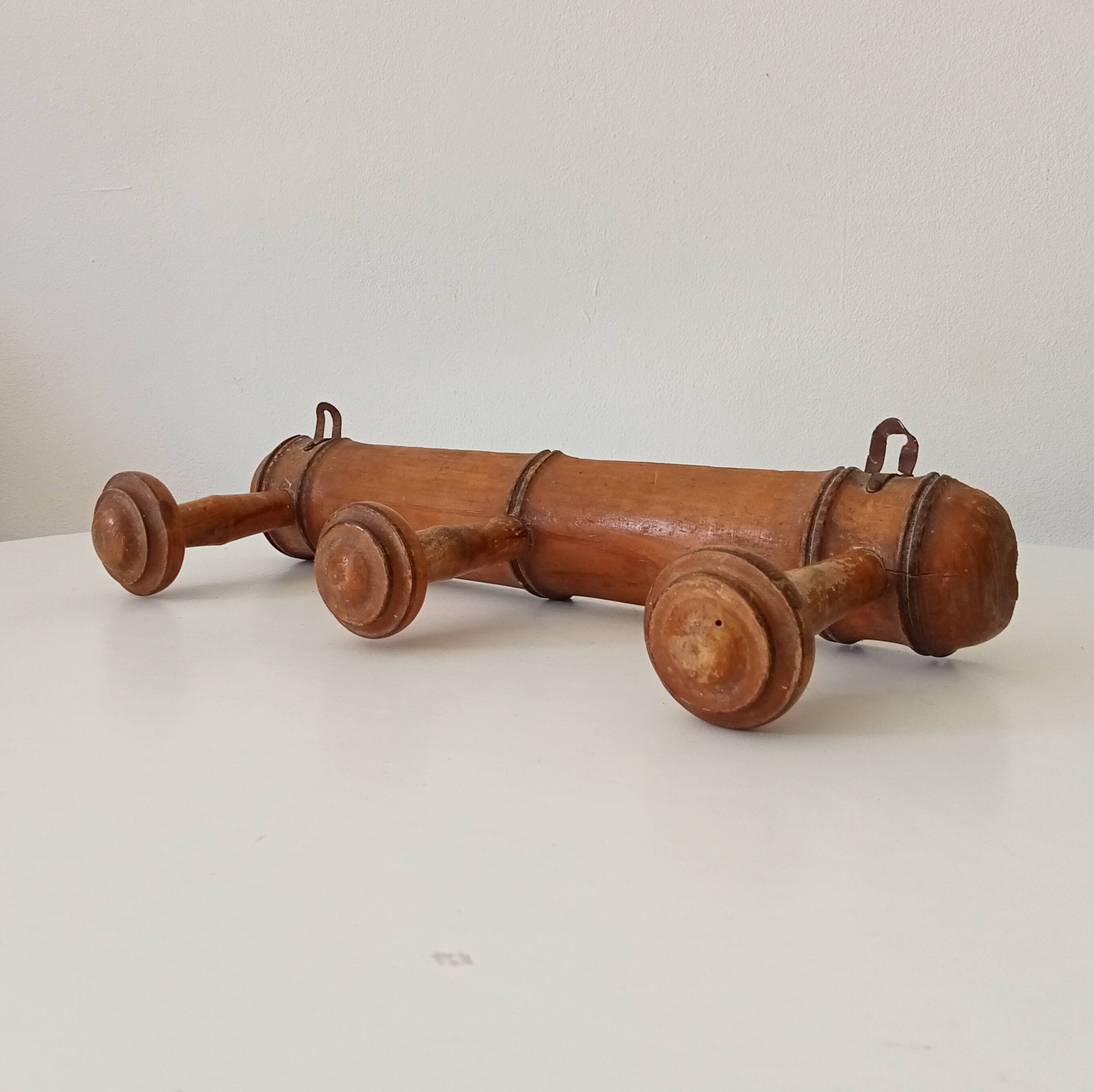 Vintage popular art coat rack from the 1950s