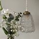 Vintage globe pendant in molded glass