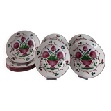 Assiettes Saint Clément Au vase fleuri