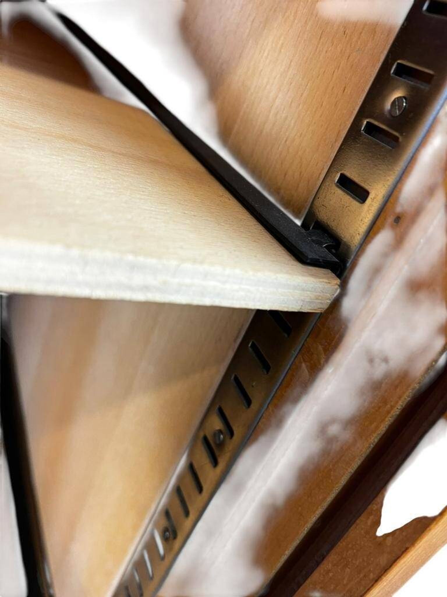 Narrow vintage wooden cabinet with roller shutter 'Soennecken'