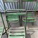 4 chaises de jardin pliantes