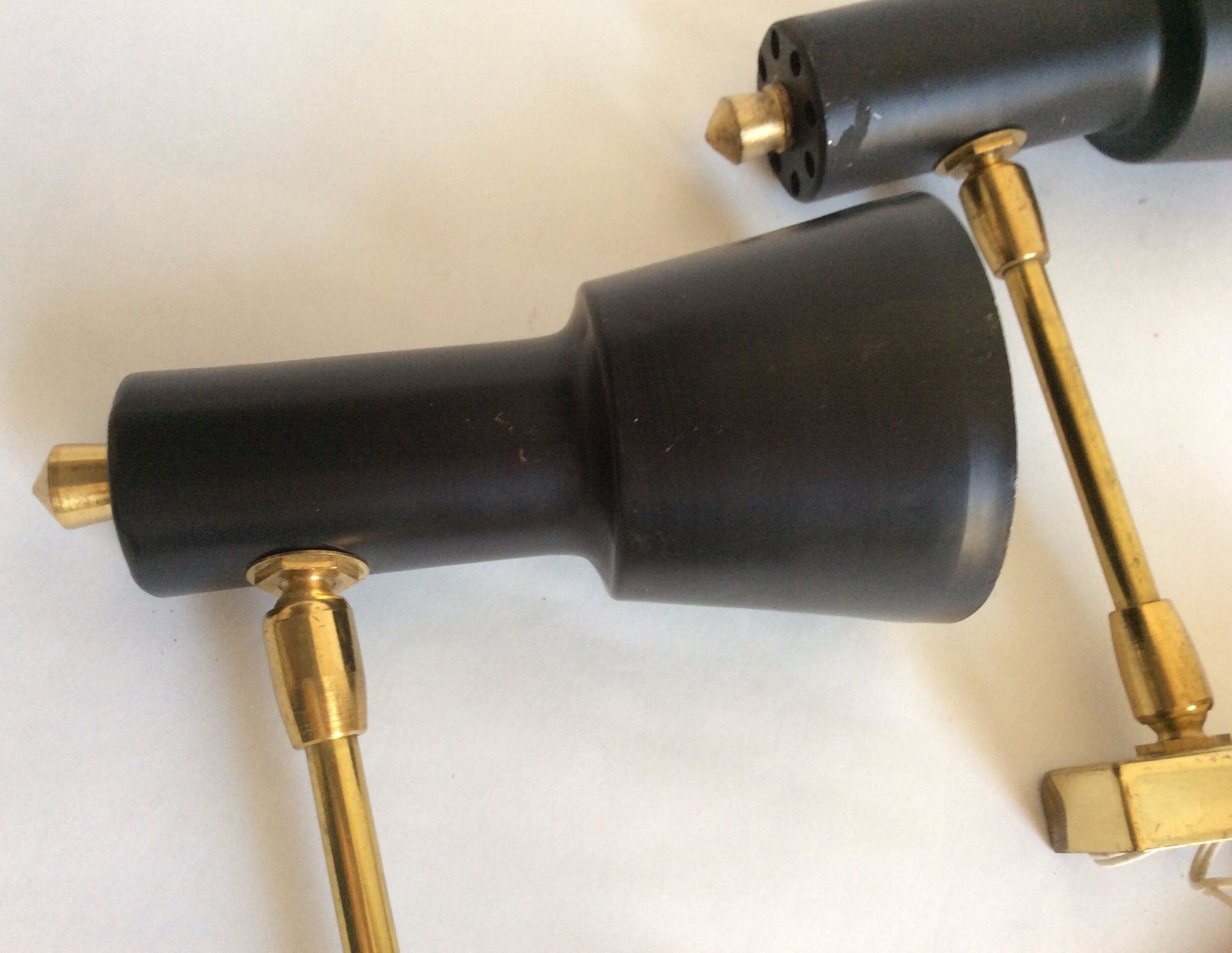 Pair of aluminor wall light France 50s/60s
