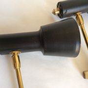 Pair of aluminor wall light France 50s/60s
