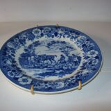 Ancienne assiette à décor de chasse