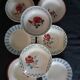 8 mismatched antique deep plates
