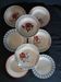 8 assiettes creuses anciennes dépareillées 