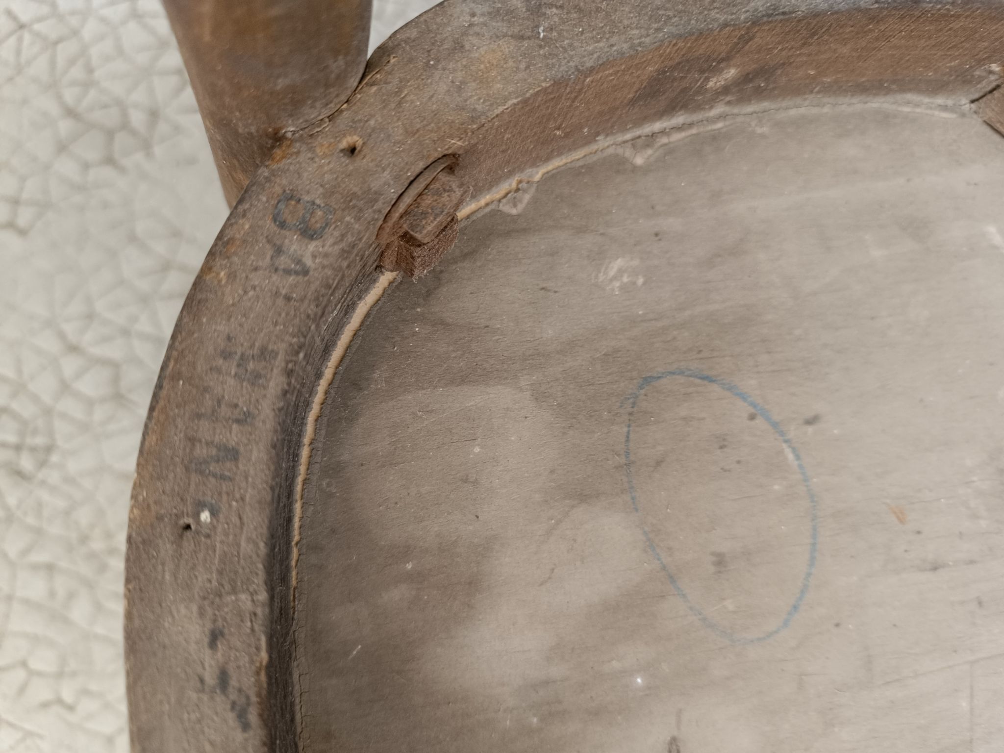 Pair of bistro chairs signed Baumann