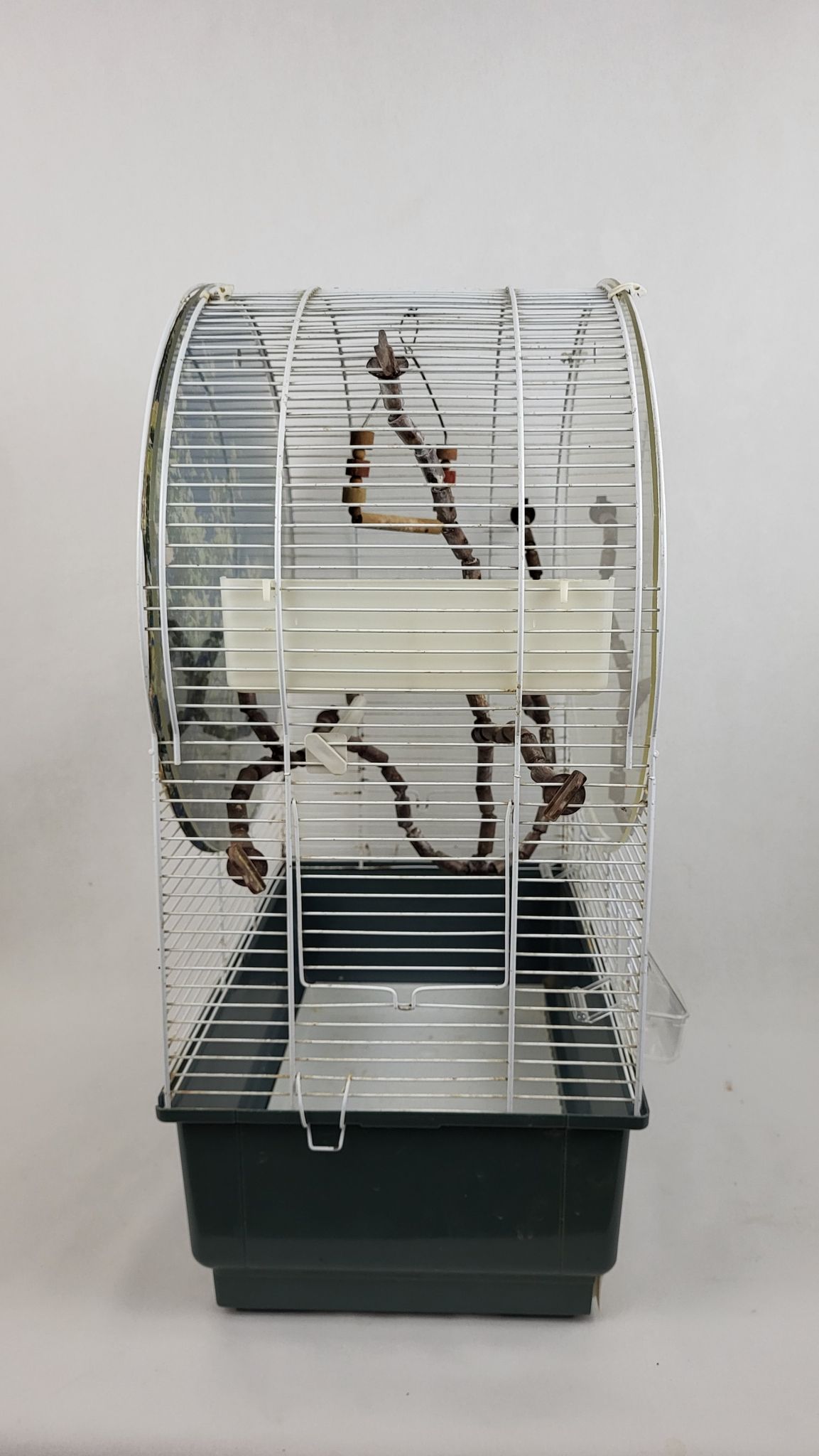 Cage à oiseaux sur pied vintage