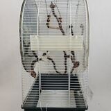 Vintage free standing bird cage