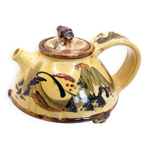 Théière en grès aux
