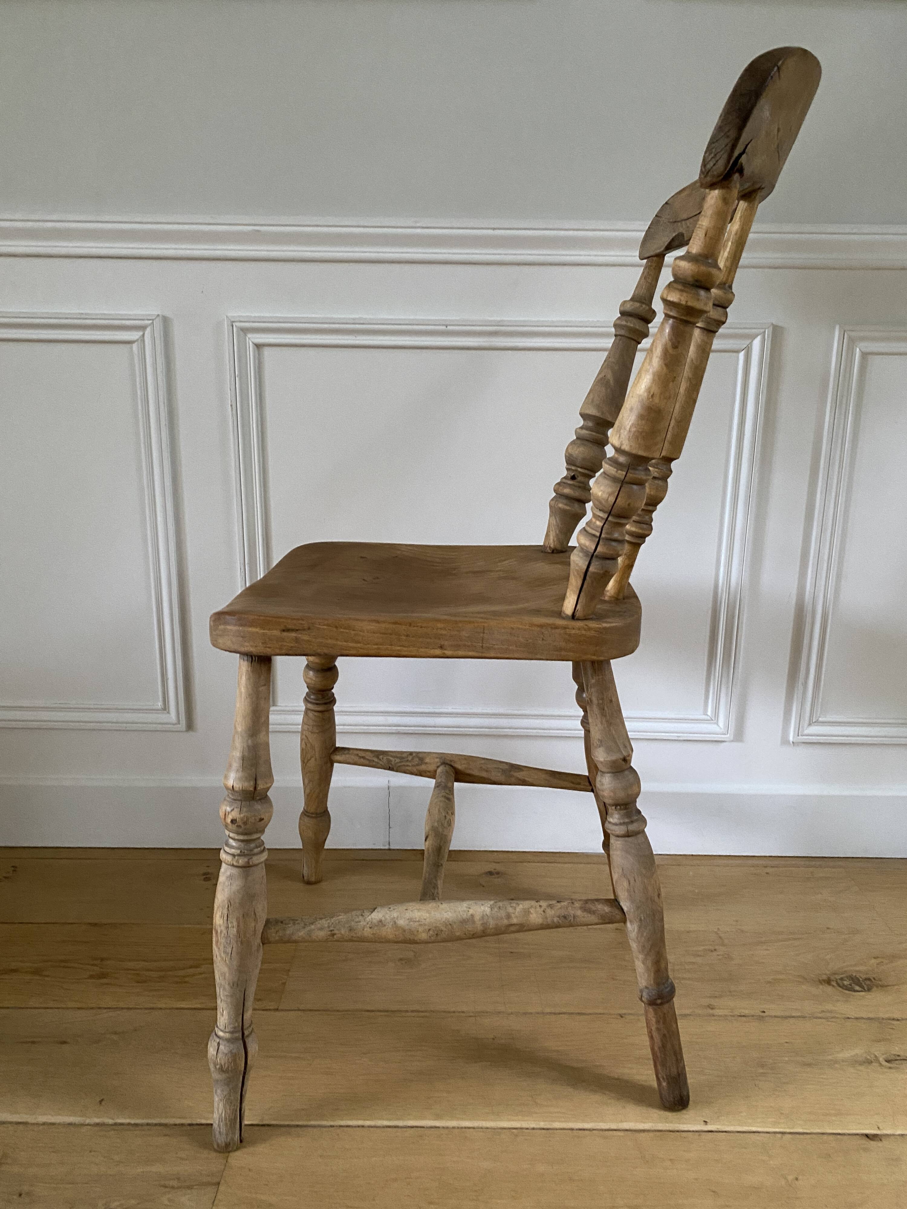 Chaise Ancienne Bois Sculptnull