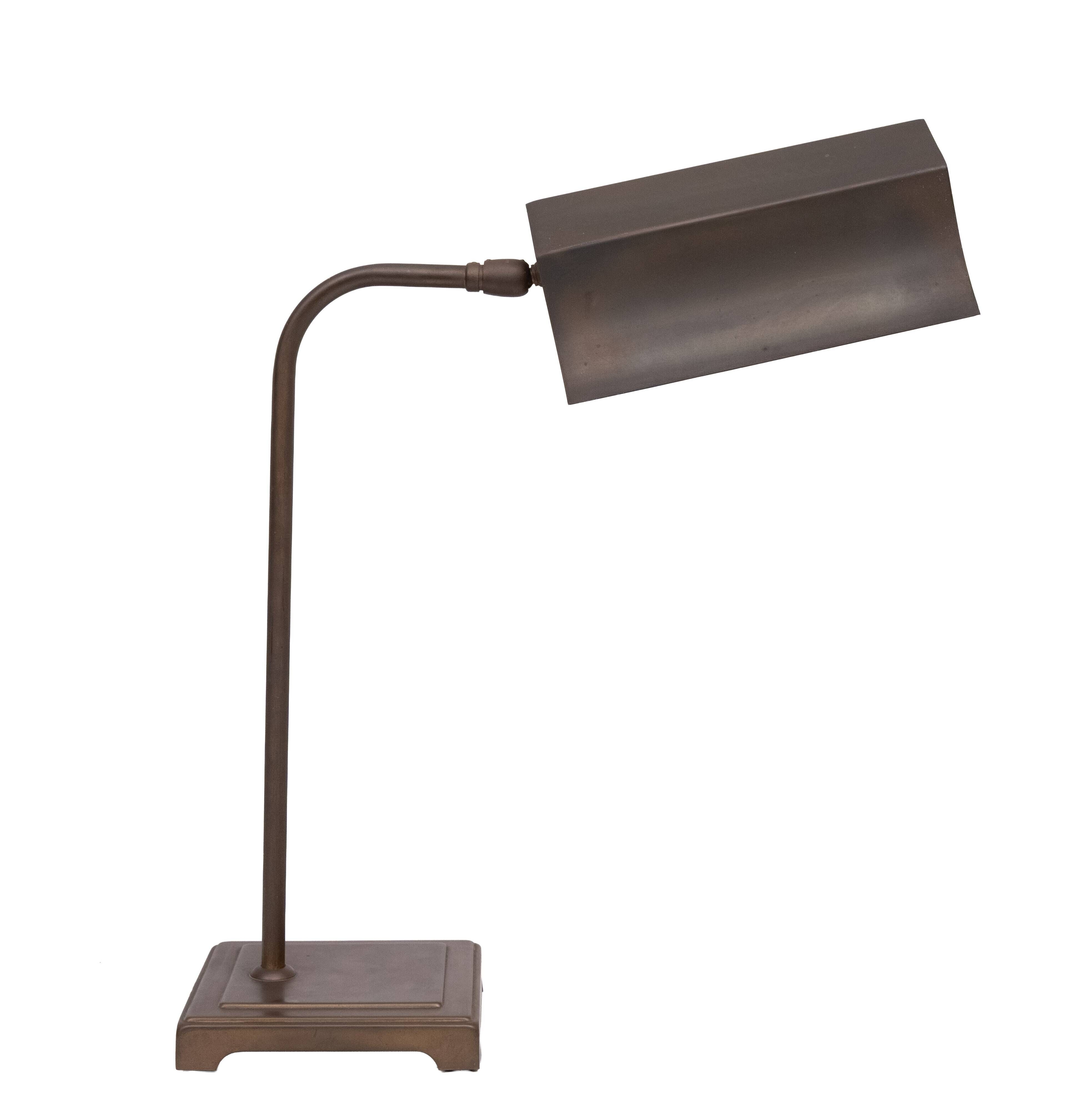 Herda Bronze Desk Lamp, Vintage 1970s, Holland