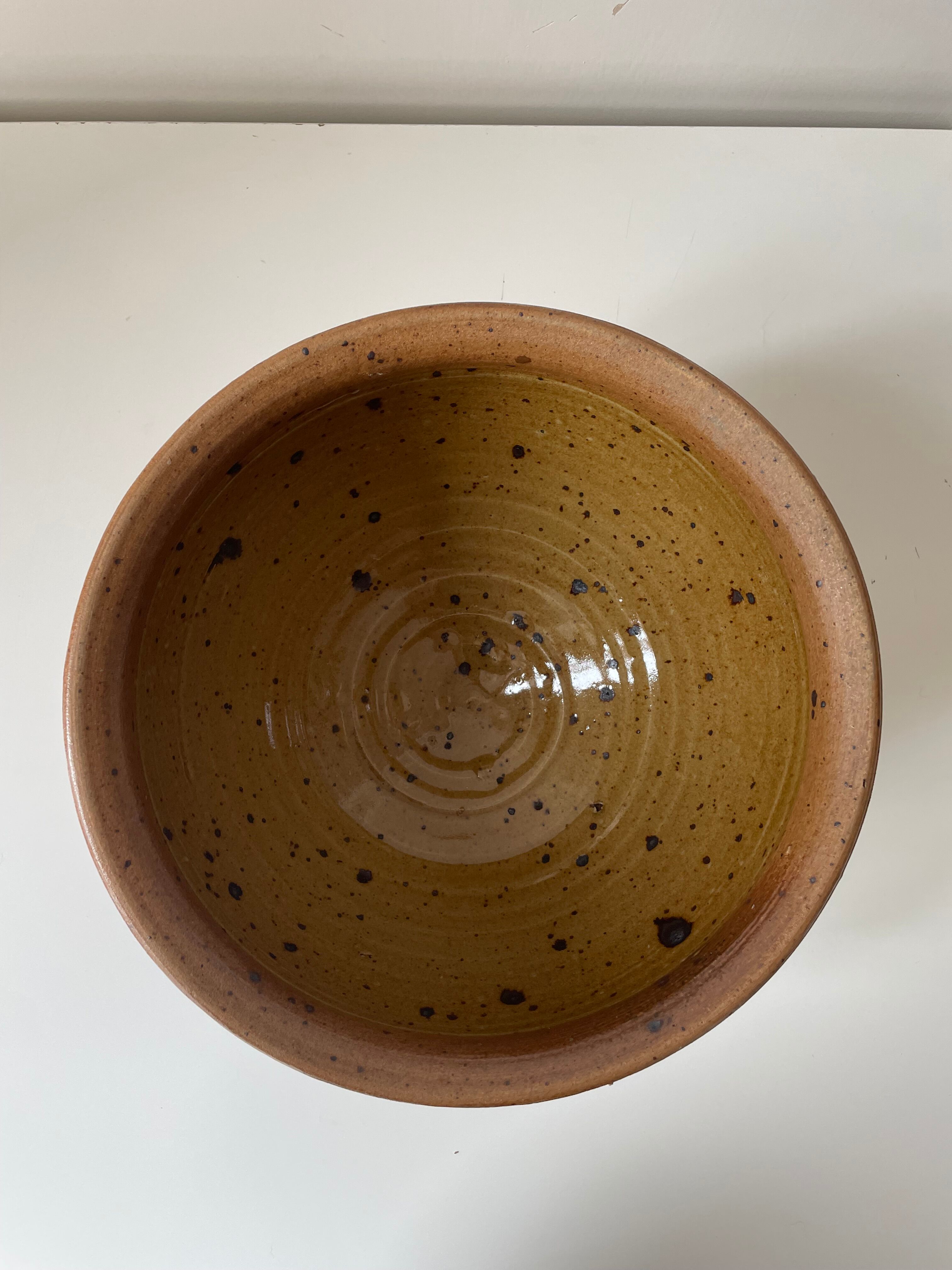 Pyrite stoneware salad bowl