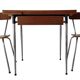 Table et 2 chaises en formica, années 60